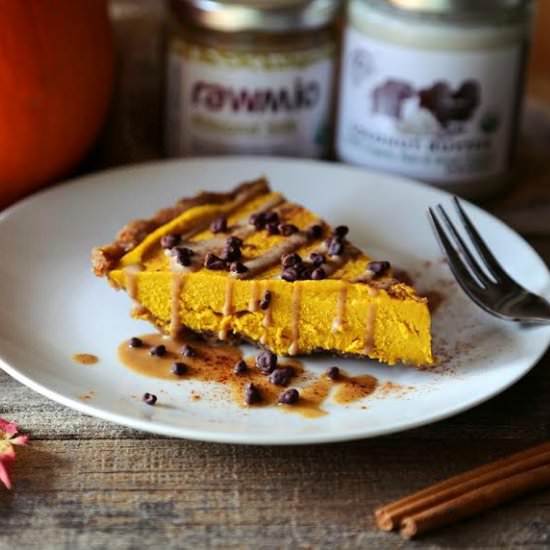No Bake Vegan Pumpkin Cheesecake