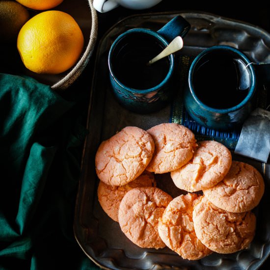 Orange Crinkle Cookies