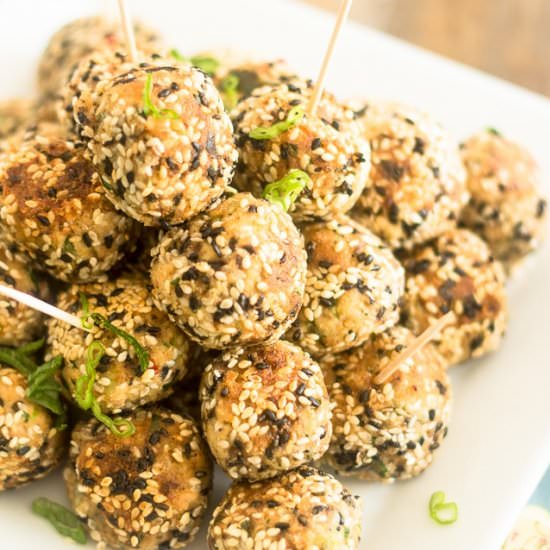 Sesame Salmon Balls