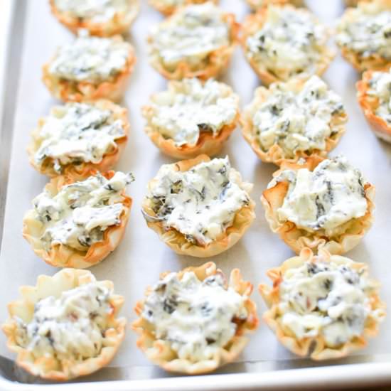 Mini Spinach Artichoke Tarts