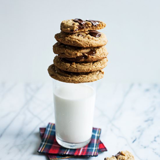 Almond Butter Chocolate Chip Cookie