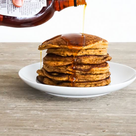 Whole Wheat Pumpkin Pancakes