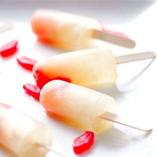 Candy Apple Popsicles