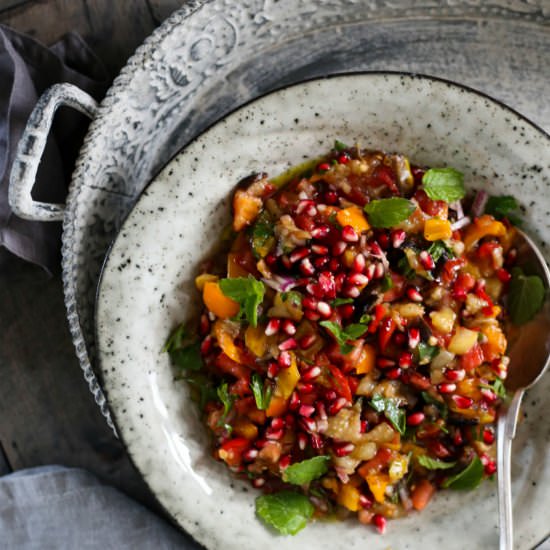 Tomato Pomegranate Salad