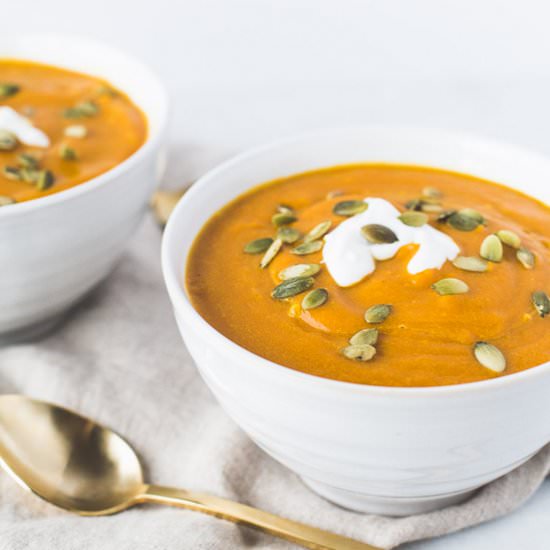 Lazy Thai Ginger Pumpkin Soup