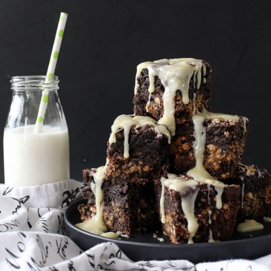 Chocolate Covered Caramel Brownies