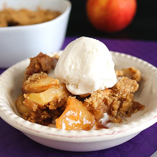 Apple Crumble with Walnuts