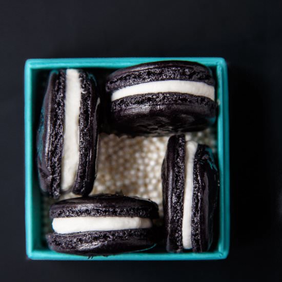 Black Macarons