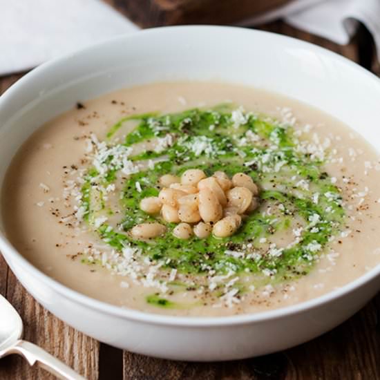 White Bean Soup with Pesto