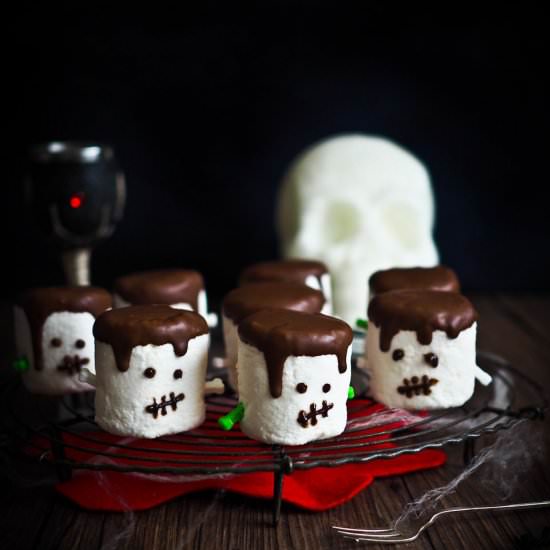 Herman Munster Head Marshmallows
