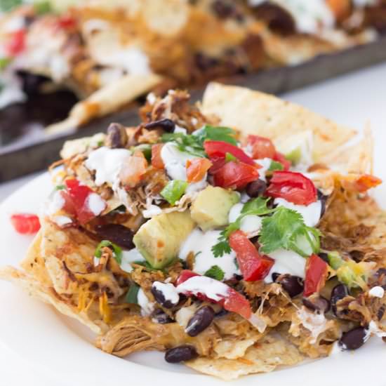 Shredded BBQ Chicken Nachos