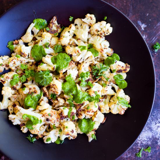 Roasted Cauliflower & Chimichurri