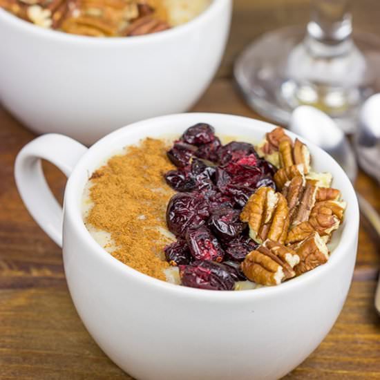 Maple Pecan Pie Oatmeal
