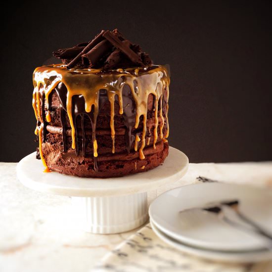 Eggless Death by Chocolate Cake
