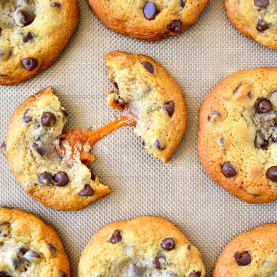Caramel Chocolate Chip Cookies