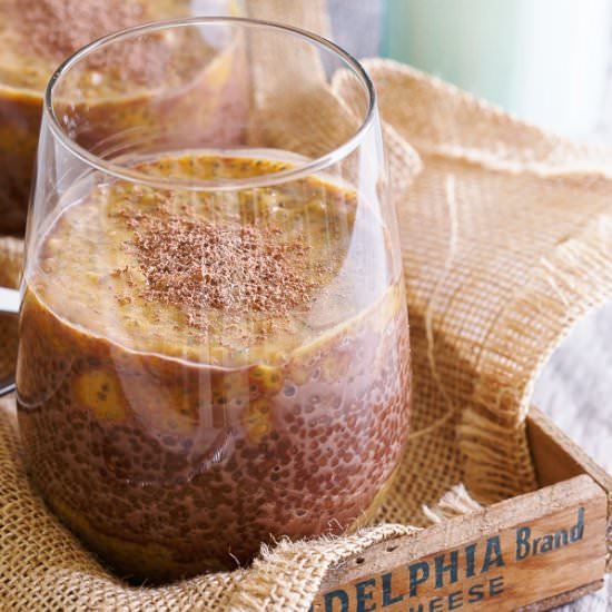 Pumpkin Chocolate Chia Pudding