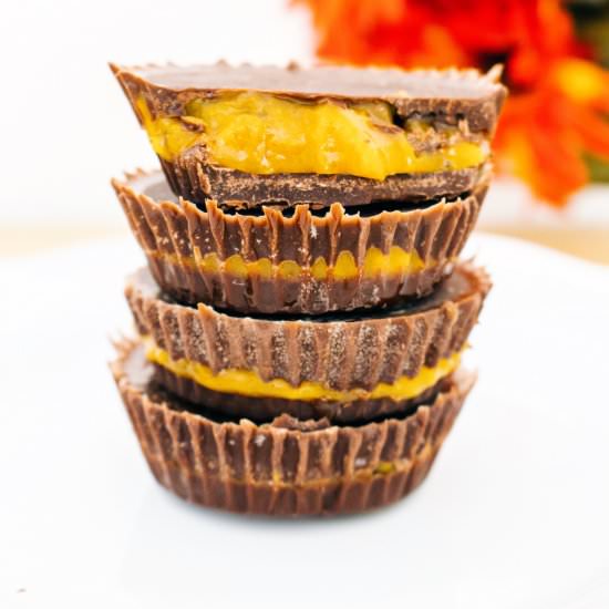 Pumpkin Spice Caramel Chocolate Cup