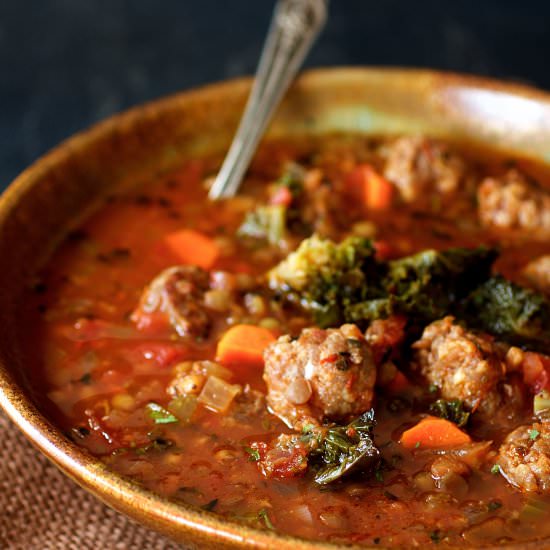 Sausage & Lentil Soup