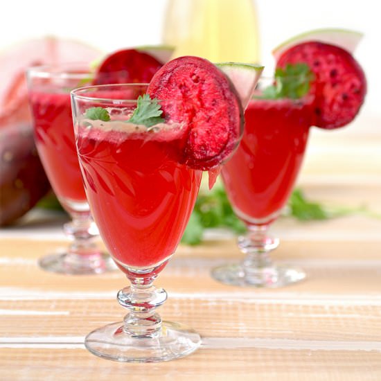 Prickly Pear Hard Cider Cocktail