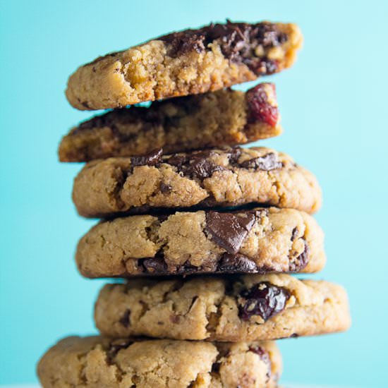 Dark Chocolate & Cranberry Cookies