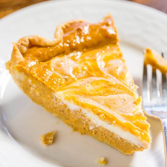 Pumpkin Cream Cheese Pie