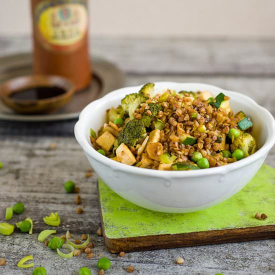 Buckwheat and broccoli