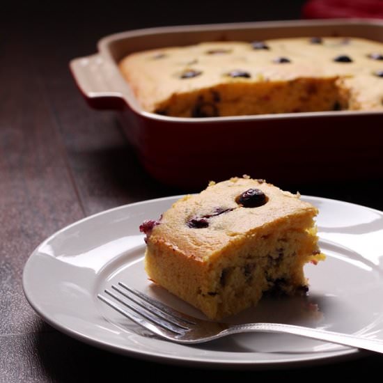 Blueberry Thyme Cornbread