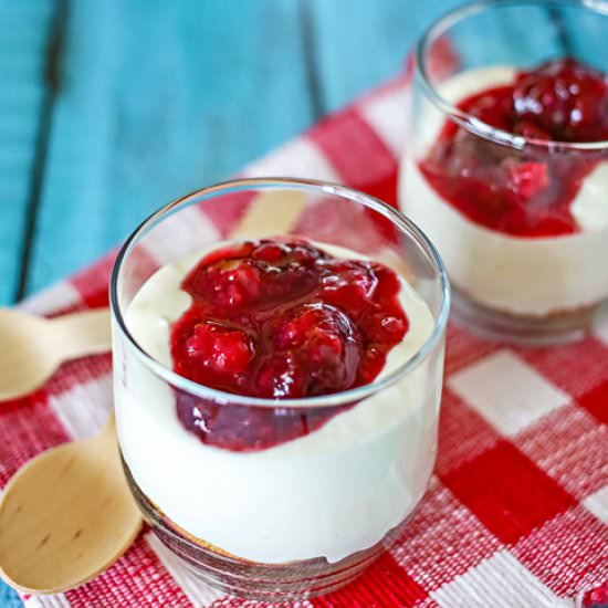 No-Bake Cherry Cheesecake