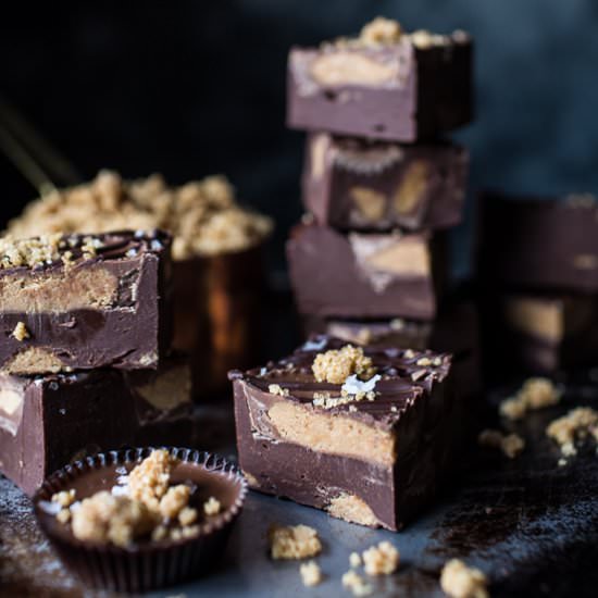 Easy Peanut Butter Cup Fudge