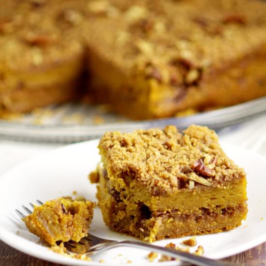 Pumpkin Cinnamon Coffee Cake