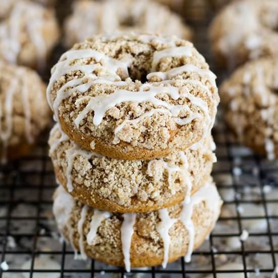 Pumpkin Spice Crumble Donuts