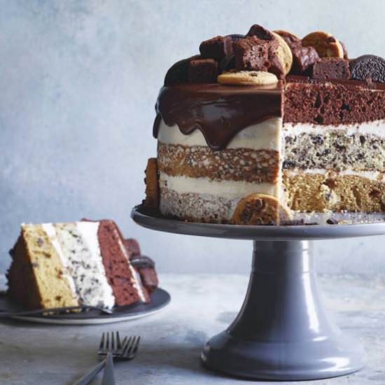 Slutty Brownie Triple Layer Cake