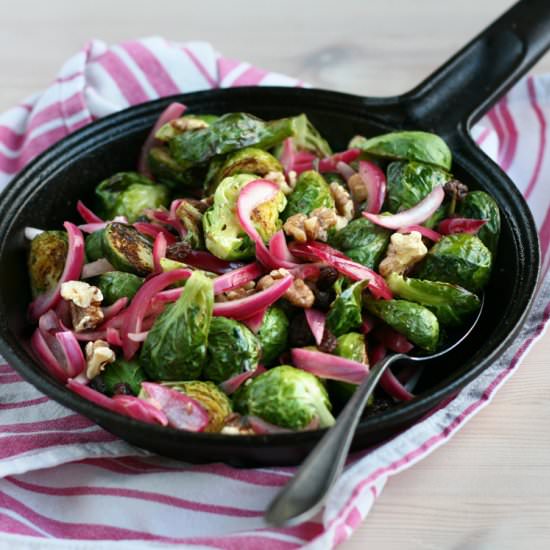 Brussels Sprouts w/ Pickled Raisins