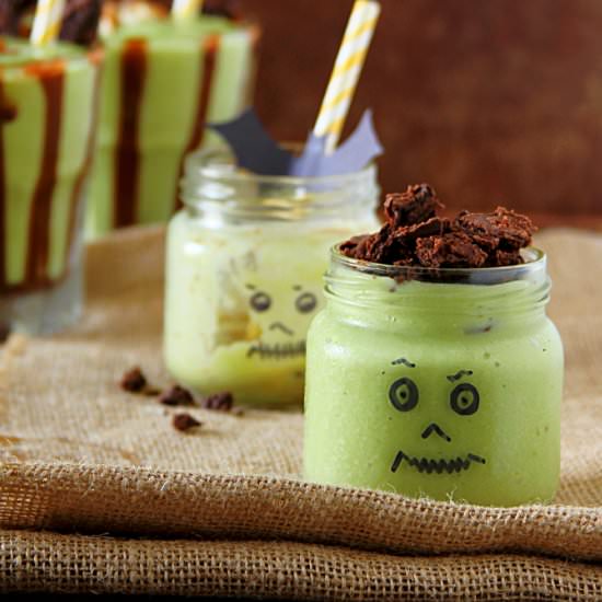 Halloween Green Monster Shake