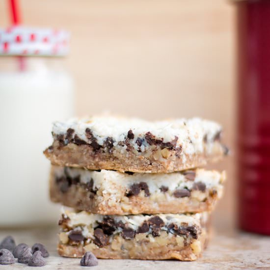Chocolate Coconut Magic Bars