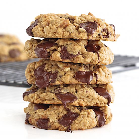 Flourless Oatmeal Chocolate Cookies