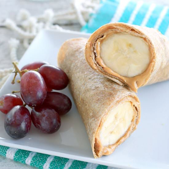 Peanut Butter Banana Wraps
