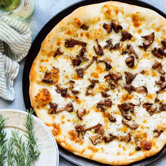 Mushroom and Goat Cheese Pizza