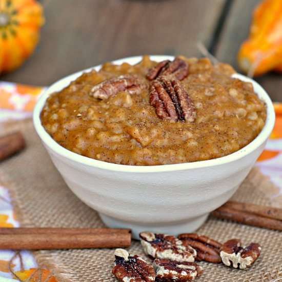 Pumpkin Pie Steel Cut Oats