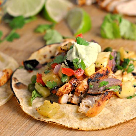 Chili Lime Chicken Tacos