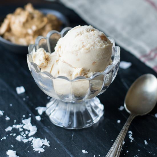 Salted Crunchy Peanut Butter Gelato