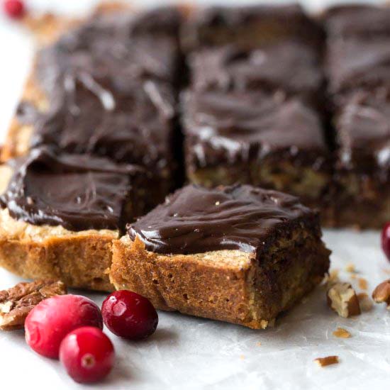 Cranberry Chocolate Chunk Blondies