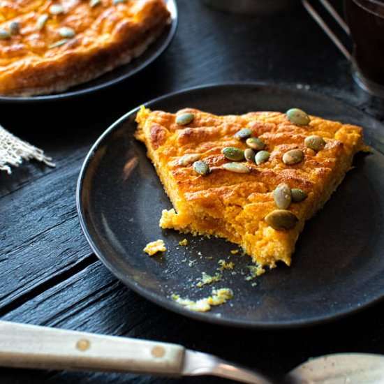 Healthy Pumpkin Ricotta Pie