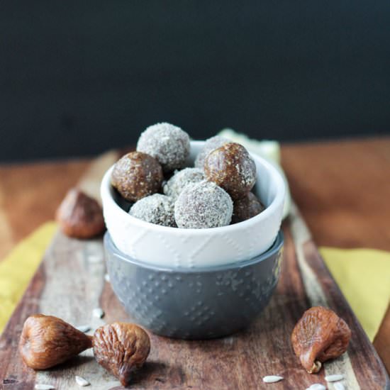 Sunflower Fig Balls