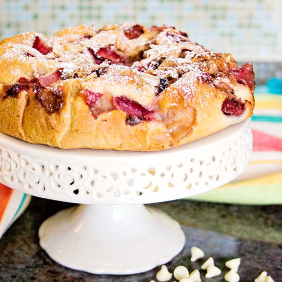 Strawberry White Chocolate Cake
