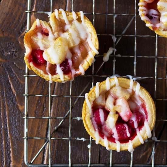 Mini Pear & Cranberry Pies