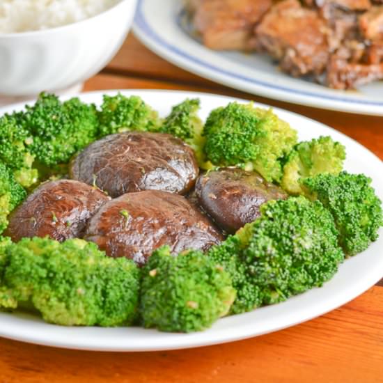 Shiitake Mushroom and Broccoli
