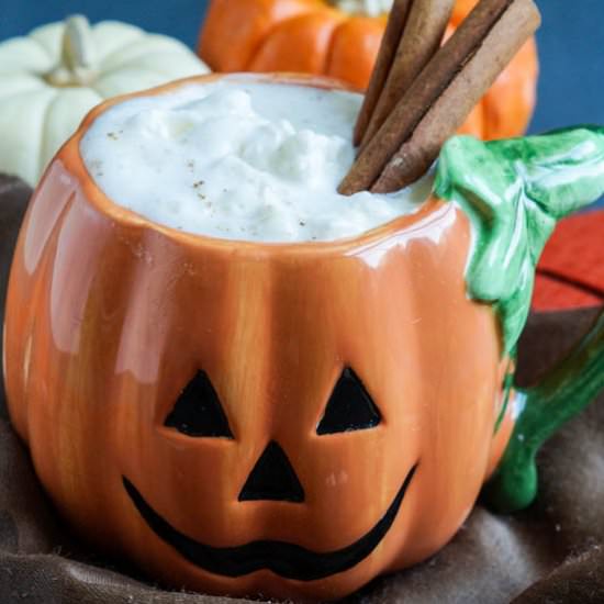 Pumpkin Spice White Hot Chocolate