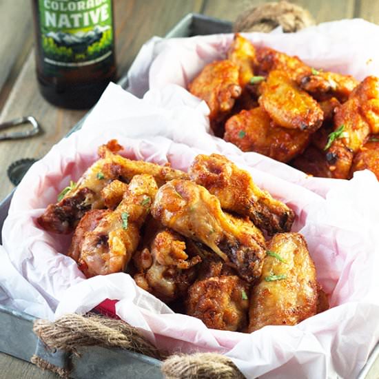 Baked Garlic Sriracha Wings