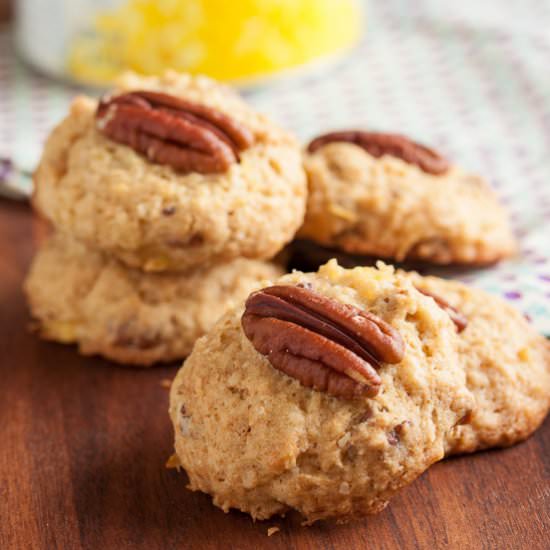 Hawaiian Pineapple Pecan Cookies
